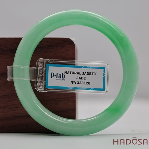Vòng Cẩm Thạch Xanh Táo Vân Lý Ni 54