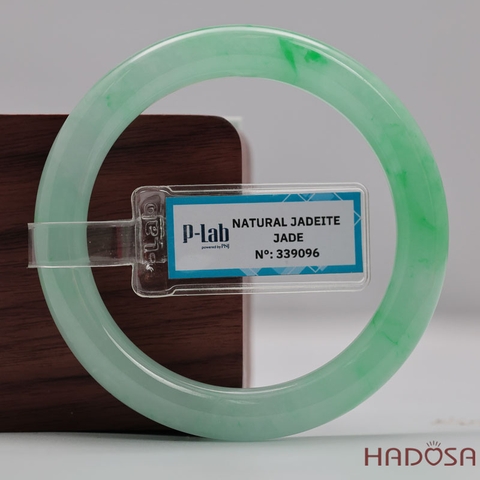 Vòng Đá Cẩm Thạch Xanh Táo Vân Lý Ni 53