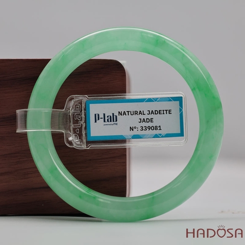 Vòng Đá Cẩm Thạch Xanh Táo Vân Lý Ni 51