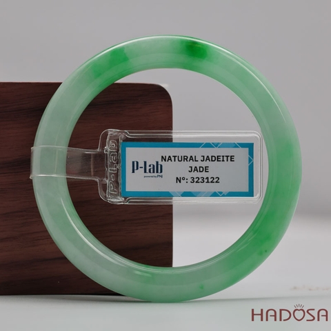 Vòng Cẩm Thạch Xanh Táo Vân Lý Ni 52