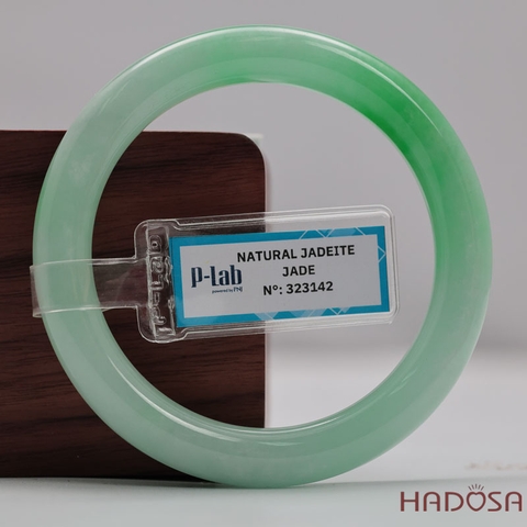 Vòng Đá Cẩm Thạch Xanh Táo Vân Lý Ni 54