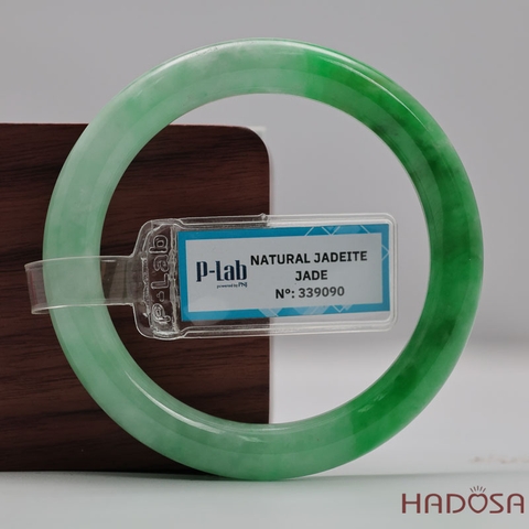 Vòng Đá Cẩm Thạch Xanh Táo Vân Lý Ni 51
