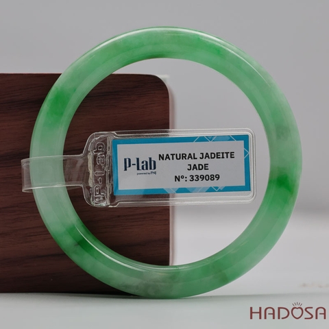 Vòng Đá Cẩm Thạch Xanh Táo Vân Lý Ni 51