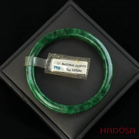 Vòng Ngọc Cẩm Thạch xanh tươi bản vuông 56mm đặc biệt cao cấp