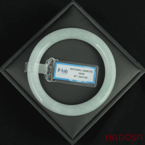 Vòng Cẩm Thạch A bạch ngọc điểm lí bản đũa ni 55