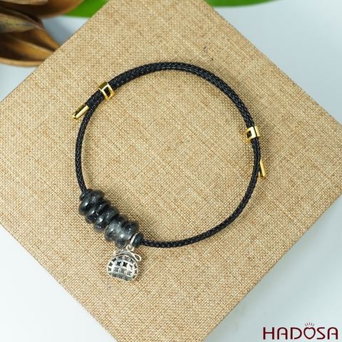 Vòng ngũ điếu tóc đen mix charm túi thơm