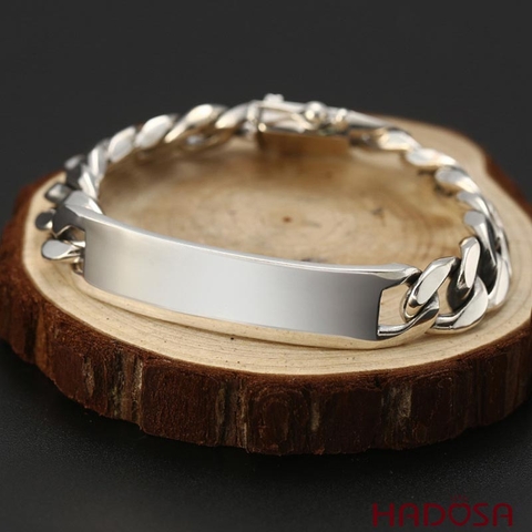 Lắc tay bạc nam trơn