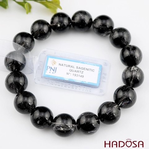 Vòng thạch anh tóc đen 13mm chuẩn 7A