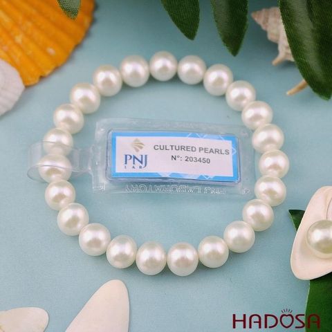 Vòng tay Ngọc trai trắng 9mm