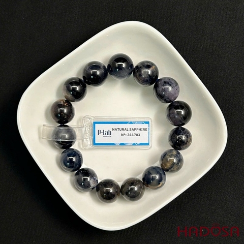 Vòng Sapphire tự nhiên  Việt Nam cao cấp 14-15mm