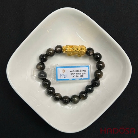 Vòng đá Sapphire ánh titan cao cấp 9mm chuẩn 5A