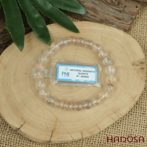 Vòng thạch anh tóc hỗn hợp 8mm