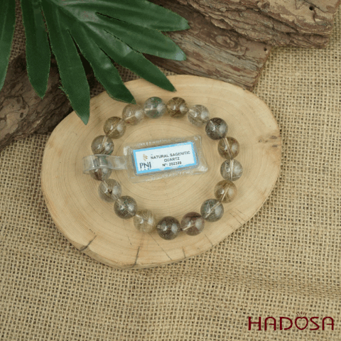 Vòng Thạch anh tóc trắng 12mm chuẩn 2A