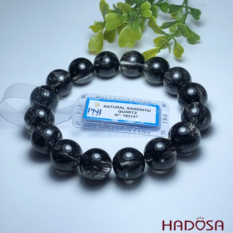 Vòng thạch anh tóc đen 13mm chuẩn 7A