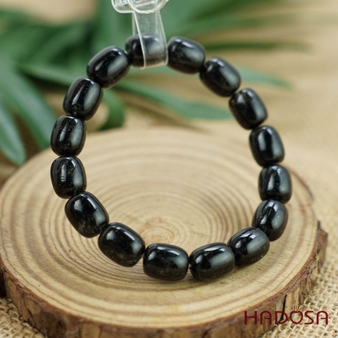 Vòng đá Thạch anh tóc đen 10x13mm chuẩn 6A