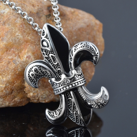 Mặt dây chuyền bạc Thái Chrome Hearts Fleur-De-Lis