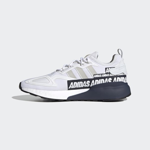 [Chính hãng] Giày thể thao nam Adidas ZX 2K Boost 'Bold Logo Graphic - White Navy' 	FX7036