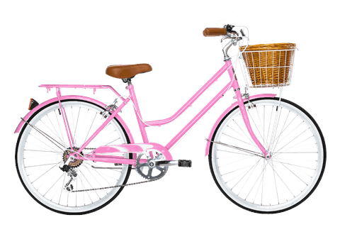 xe đạp trẻ em màu hồng