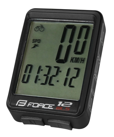 Đồng hồ đo tốc độ xe đạp FORCE WLS 12 chức năng
