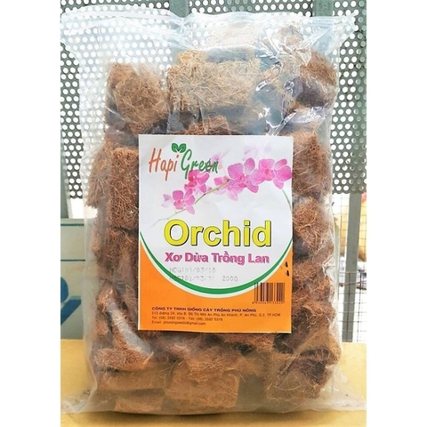 Xơ Dừa Trồng Lan ORCHID HAPI GREEN - KLT 200g
