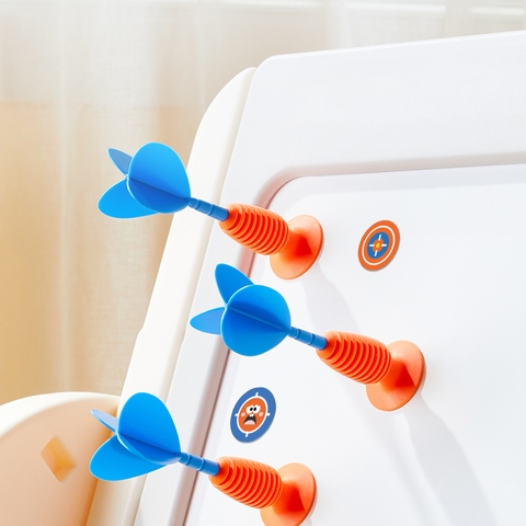 Phi tiêu cao su kèm sticker hồng tâm Mideer Suction Dart, Đồ chơi phi tiêu cho bé