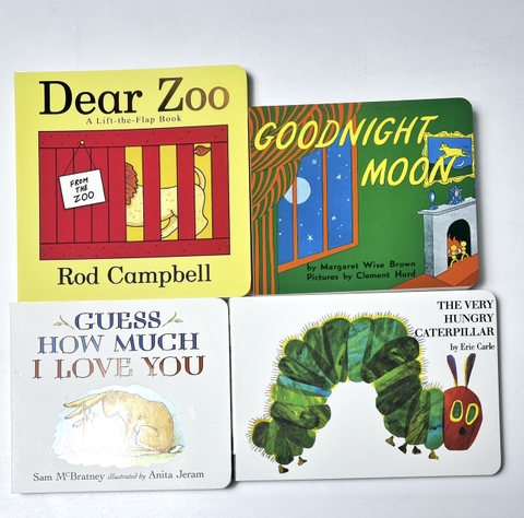 Bộ 4 cuốn bìa cứng - Very Hungry + Dear zoo