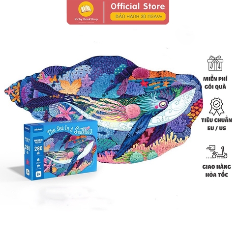 Đồ Chơi Xếp Hình Cá Voi Cỡ Lớn - Mideer The Sea In A Seashell