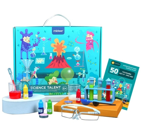 [HD TIẾNG VIỆT] Đồ Chơi Khoa Học 50 Thí Nghiệm MIDEER Science Talent Trẻ 6+