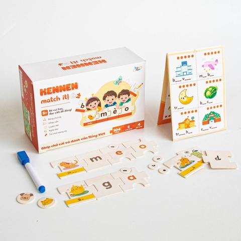 Puzzle học chữ và đánh vần Tiếng Việt - Kennen Match it