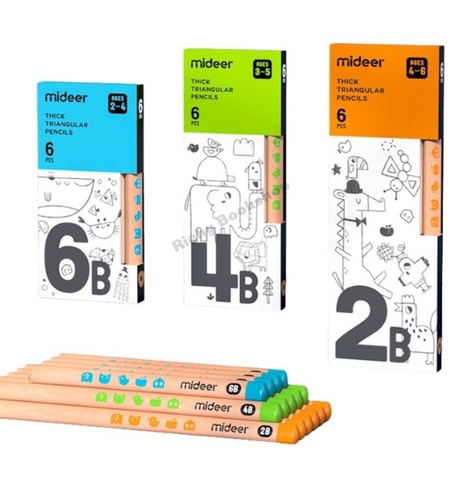 Bút Chì Mideer - Mideer Thick Triangular Pencils