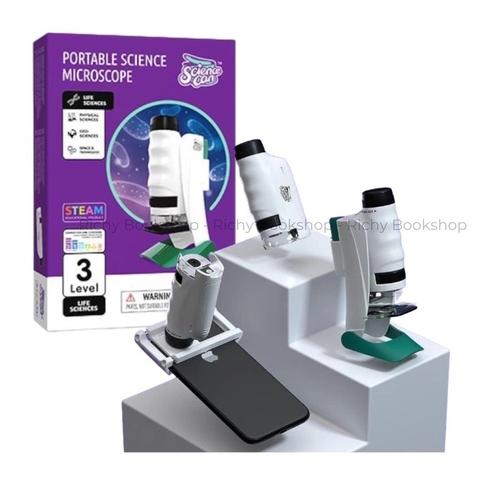 Kính Hiển Vi Cầm Tay Mini Cho Bé - Topbright Portable Microscope (Phóng đại từ 60-120 lần)
