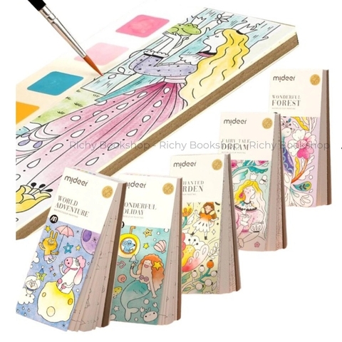 Tranh Tô Màu Nước Nghệ Thuật Cho Bé - Mideer Watercolour Painting