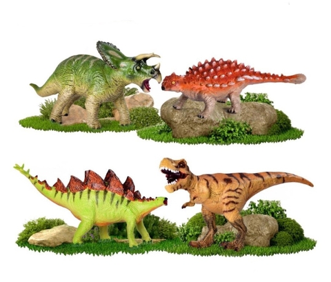Mô Hình Khủng Long Kỷ Jurassic Size Lớn Cao Cấp, Tyrannosaurus Rex, Triceratops, Stegosaurus, Ankylosaurus