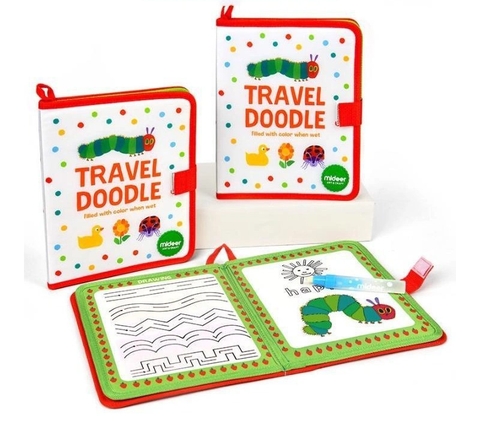 Sổ Vẽ Màu Nước Thông Minh Tự Xoá Cho Bé Mideer Travel Doole The Very Hungry Caterpillar