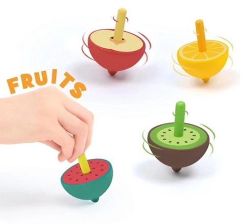 Con Quay Hình Trái Cây Bằng Gỗ Mideer