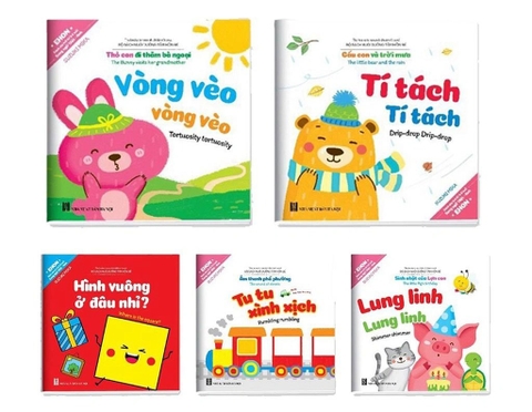 Ehon Song Ngữ -Ehon Âm Thanh Cho Bé (bộ 5 cuốn)