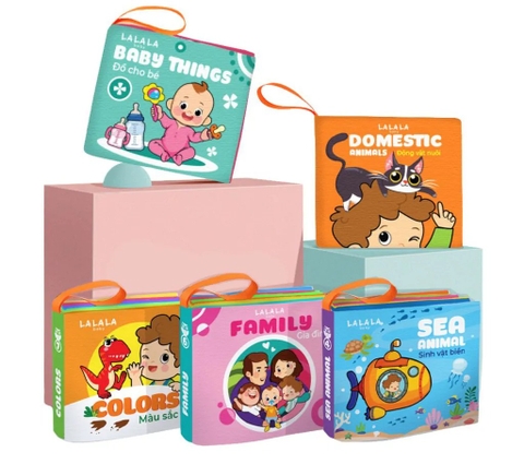 Sách vải cho bé sơ sinh 0 đến 12 tháng Lalala baby