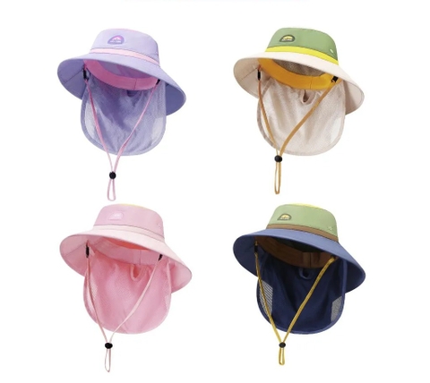 Mũ chống nắng rộng vành chống tia UV cho bé Zoyzoii Large Brim Sun Hat mã B62