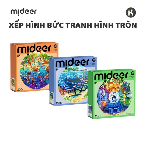 Ghép Hình Cho Bé 150 Mảnh Mideer Round Puzzle Đồ Chơi Trí Tuệ Puzzle Hình Tròn 5 Tuổi+