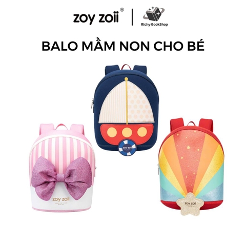 Balo Mầm Non Zoyzoii B79, Balo Siêu Nhẹ Cho Bé Đi Học Mẫu Giáo Bé Trai Bé Gái