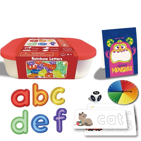 Đồ chơi Giúp Bé Làm Quen Chữ Cái, Tập Đánh Vần - Paico Rainbow Letters
