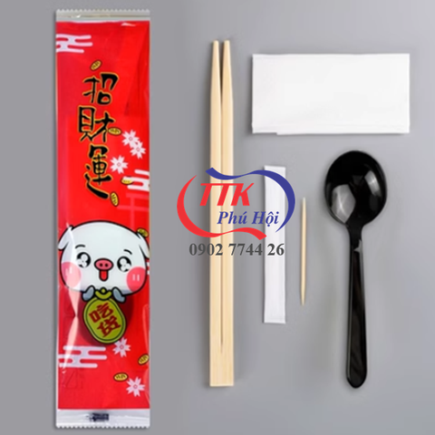 In bao combo dụng cụ ăn uống takeaway