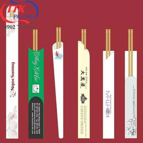 In vỏ bao đũa quán ăn