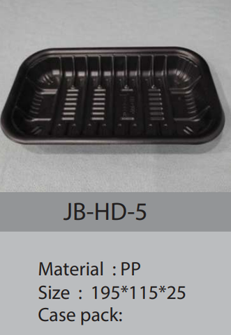 Khay nhựa đen PP JB -HD-5