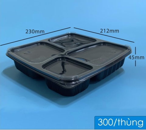 HỘP NHỰA ĐƯNG CƠM 4 NGĂN JB26
