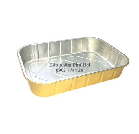 Khay nhôm màu vàng cao cấp 1000ml