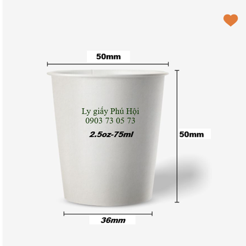 Ly Giấy 2.5oz (75ml)