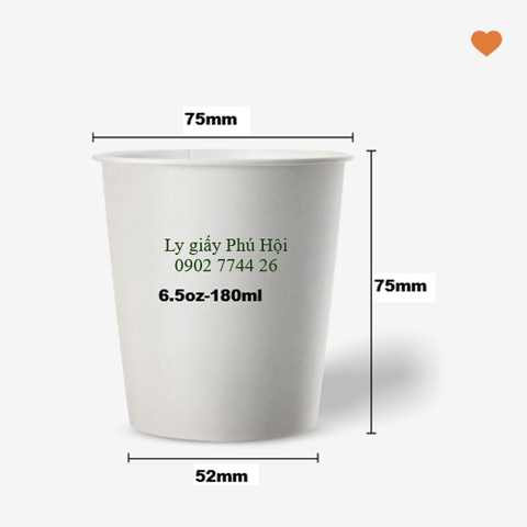 Ly Giấy 6.5oz (180ml)