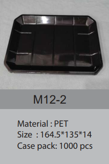 Khay nhưa đen M12 - 2