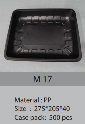 Khay nhựa đen to M17